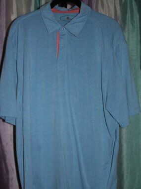 Island Republic Polo Shirt Mens XL Blue Short Sleeve Casual